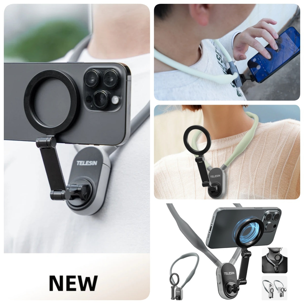 Silicone Magnetic Neck Mount Quick Release