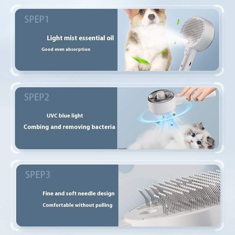 Pet Self-Cleaning Hair Remover Brush