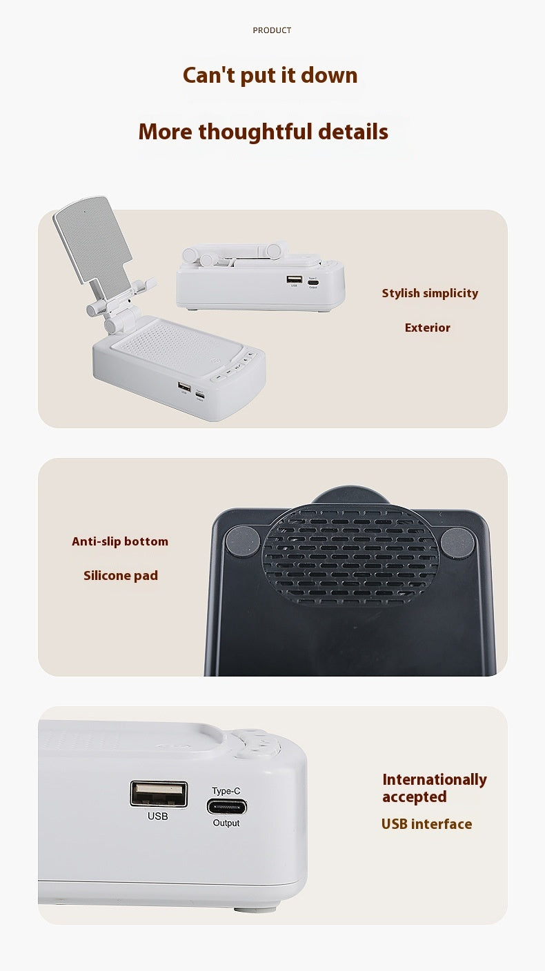 Multifunctional Tablet And Phone Holder Bluetooth Audio