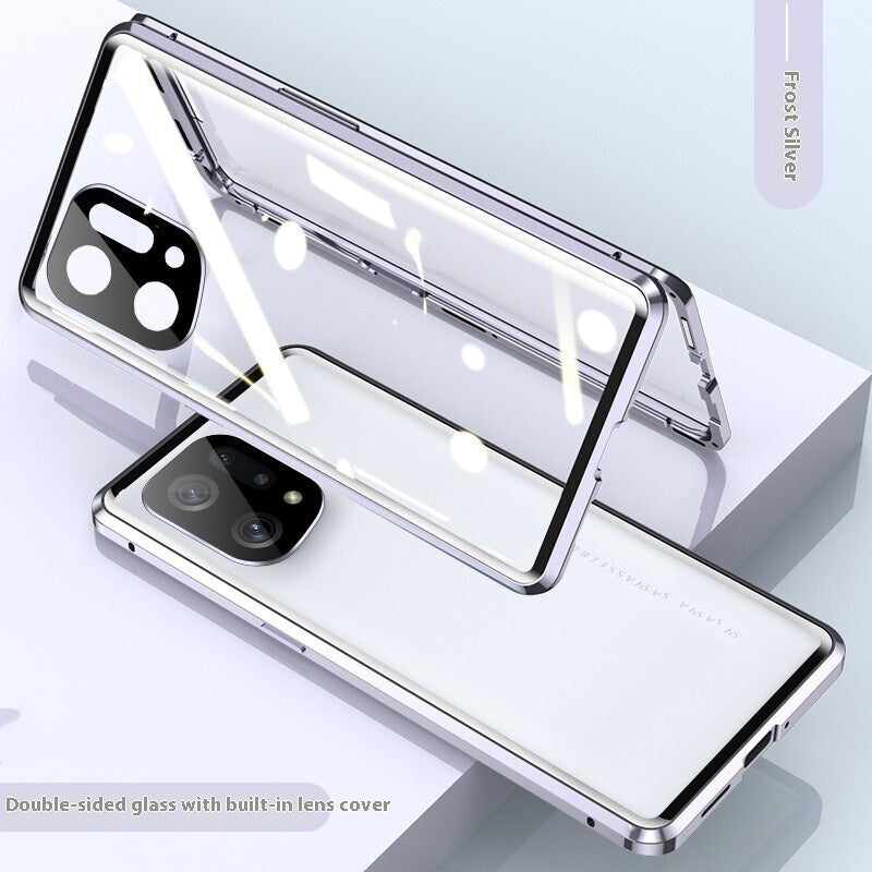 Phone Case Magnetic King Double-sided Glass Protection