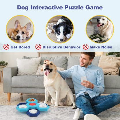 Interactive 4-Layer Slow Feeder Dog Bowl