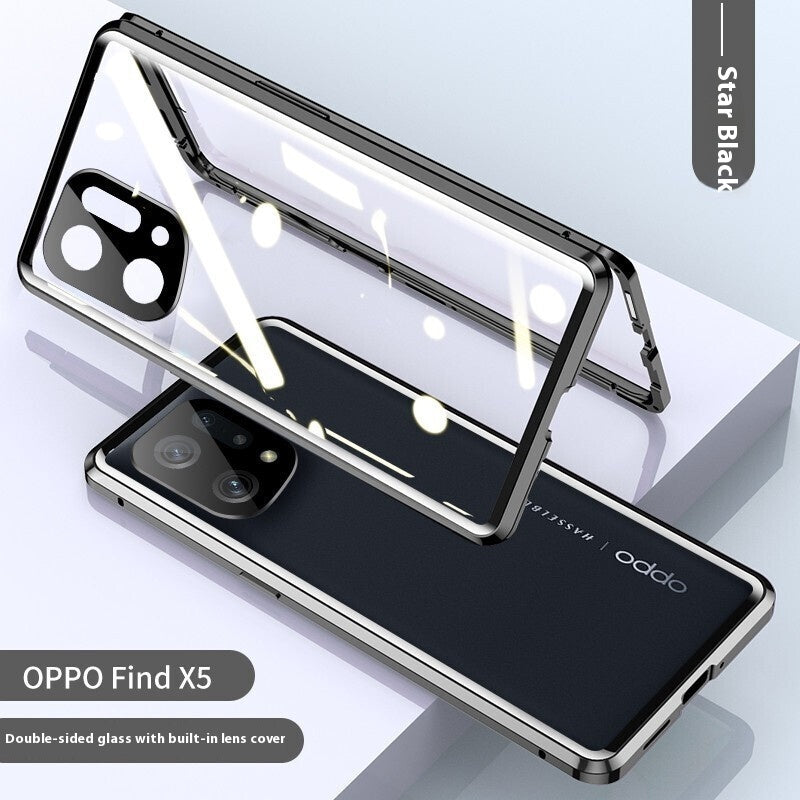 Phone Case Magnetic King Double-sided Glass Protection